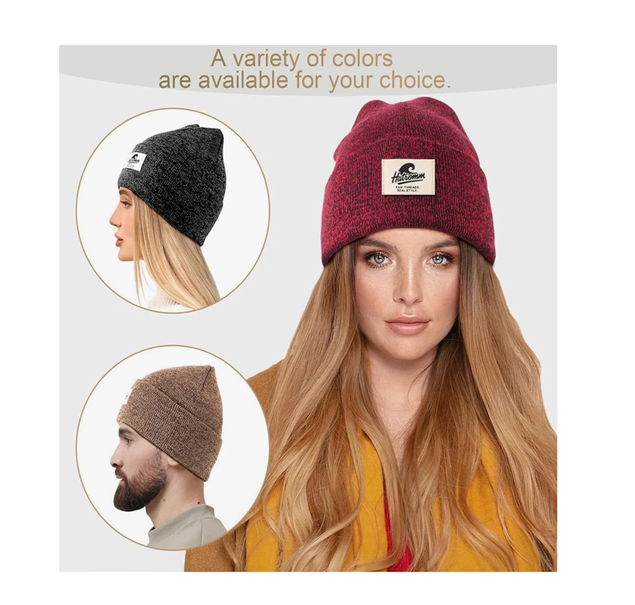 Brand new 3 Packs Winter Beanie Hats for Men Women - photo 5