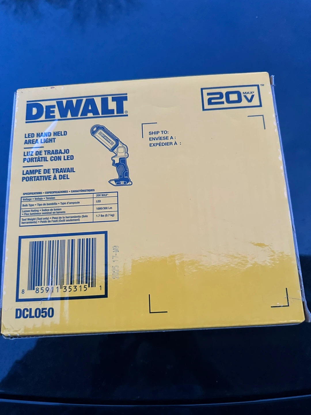 Firm price DeWalt 20V Max LED Hand Held Area Light DCL050 - photo 3
