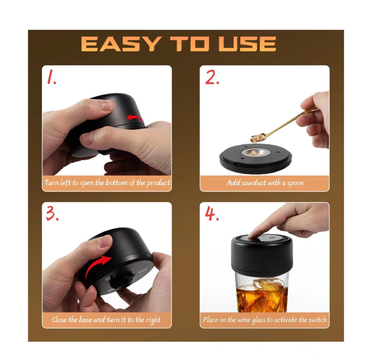 Brand new Electric Whiskey Smoker Kit with Led Lights - photo 5