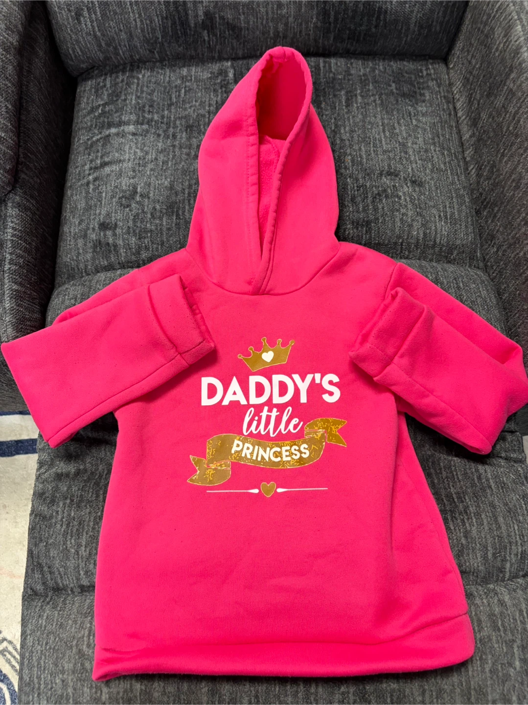 Pink Daddy's Little Princess Hoodie