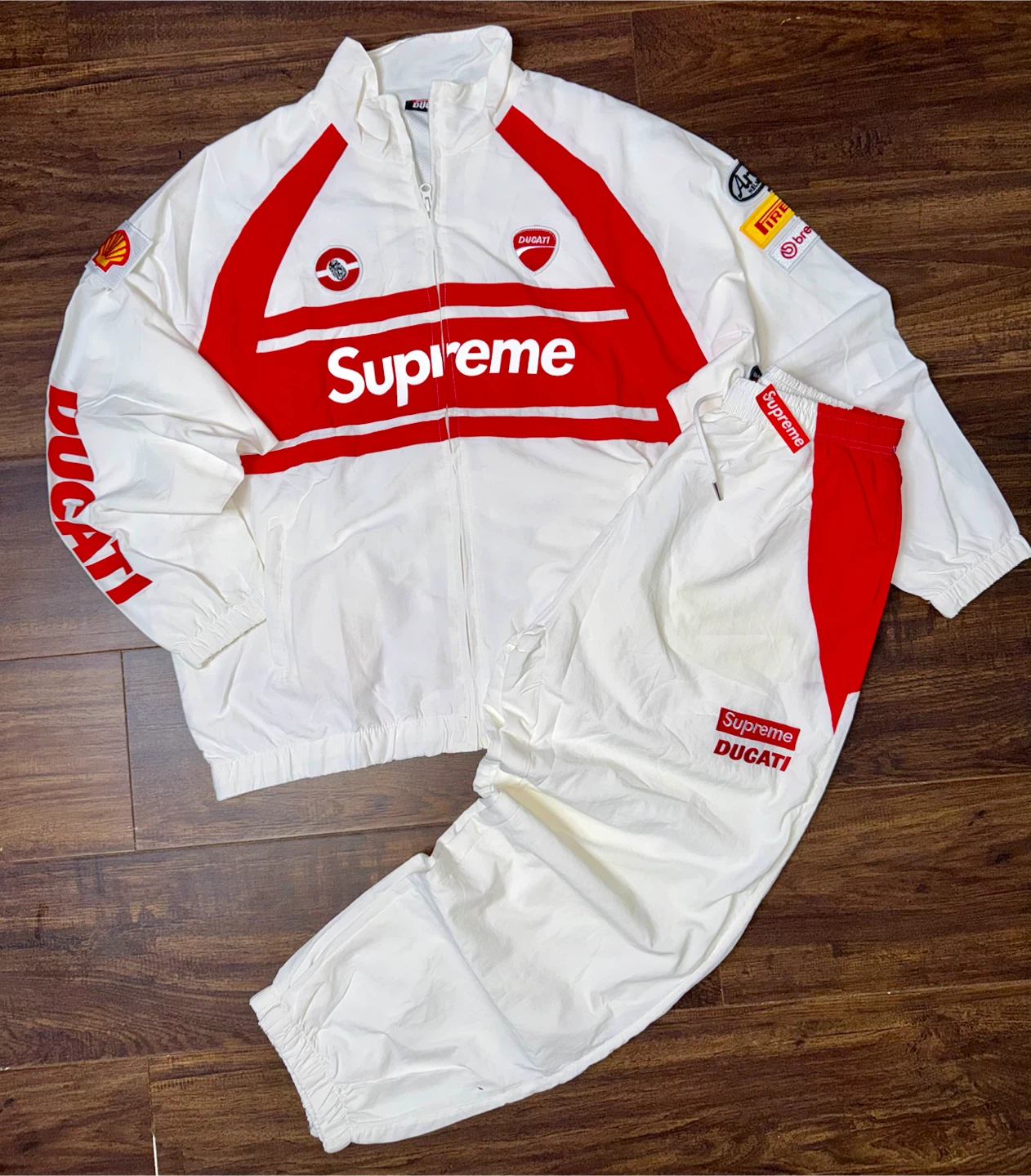 Supreme x Ducati Track Jacket and Pants Set