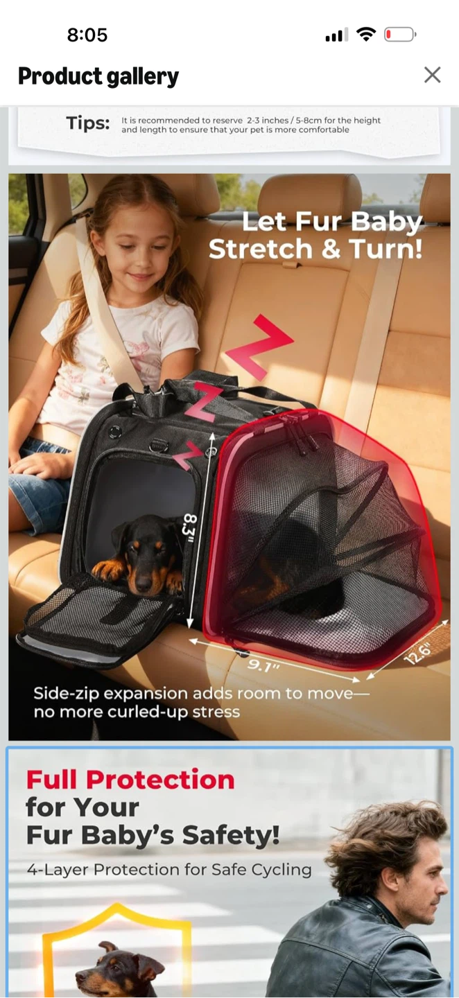 Kemimoto Pet Motorcycle Carrier Bag - photo 3