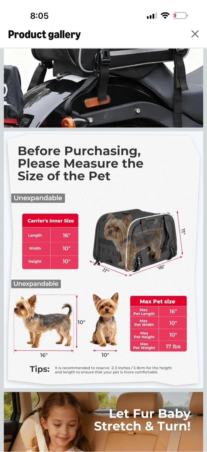 Kemimoto Pet Motorcycle Carrier Bag - photo 4