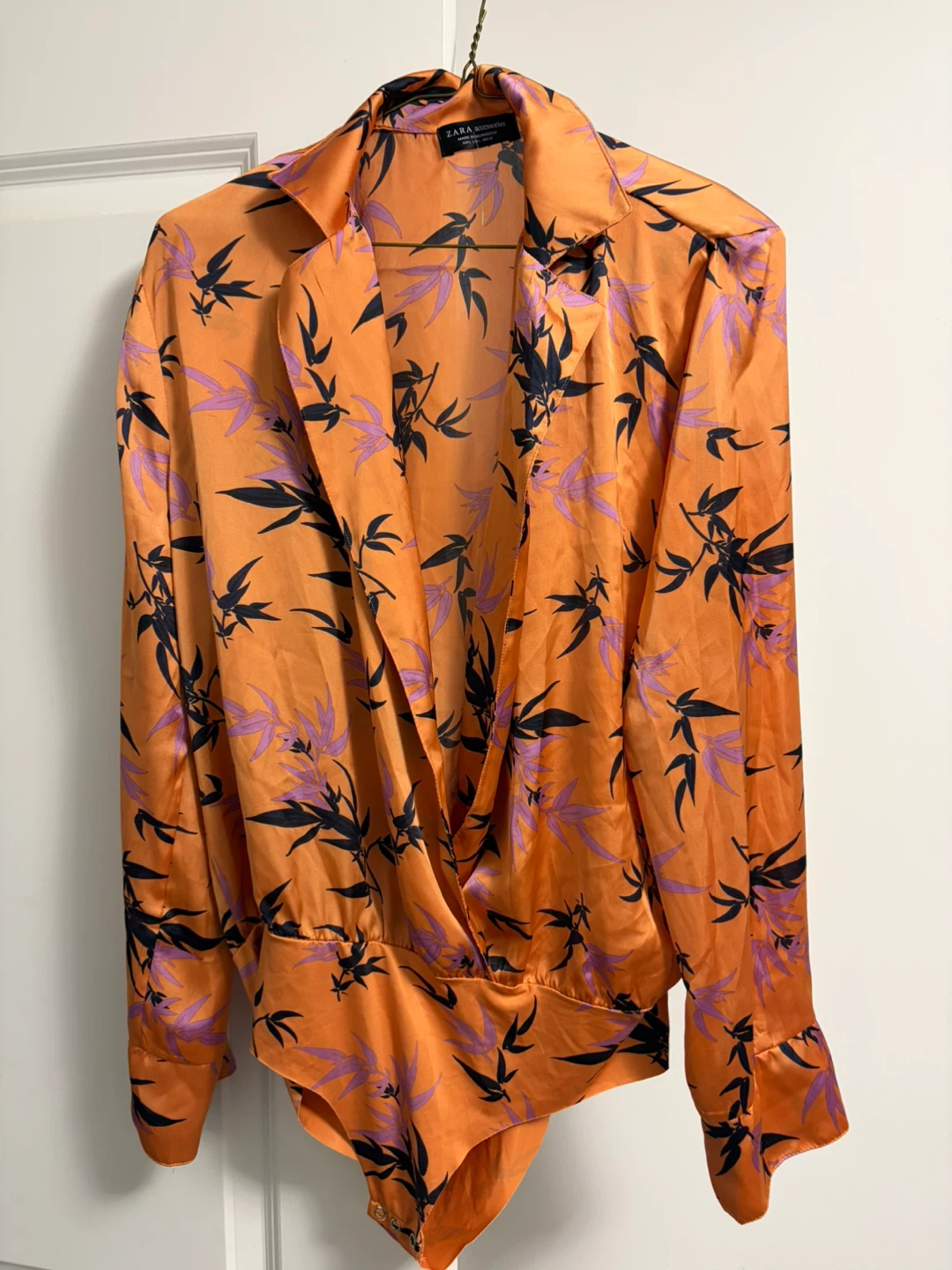 Zara Accessories Printed Bodysuit Size L