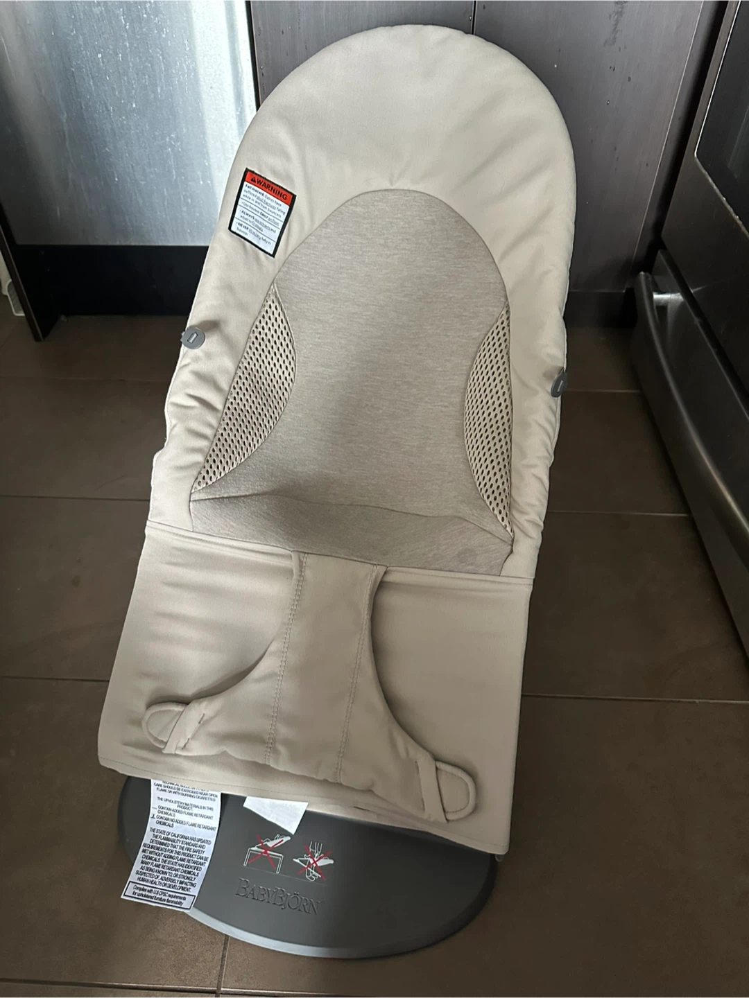 BabyBjorn Bouncer – Sand Grey (Woven/Jersey - photo 2
