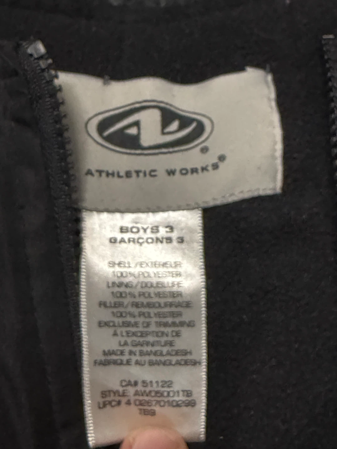 Athletic Works Boys Black Snow Bib Pants Size 3 - photo 2