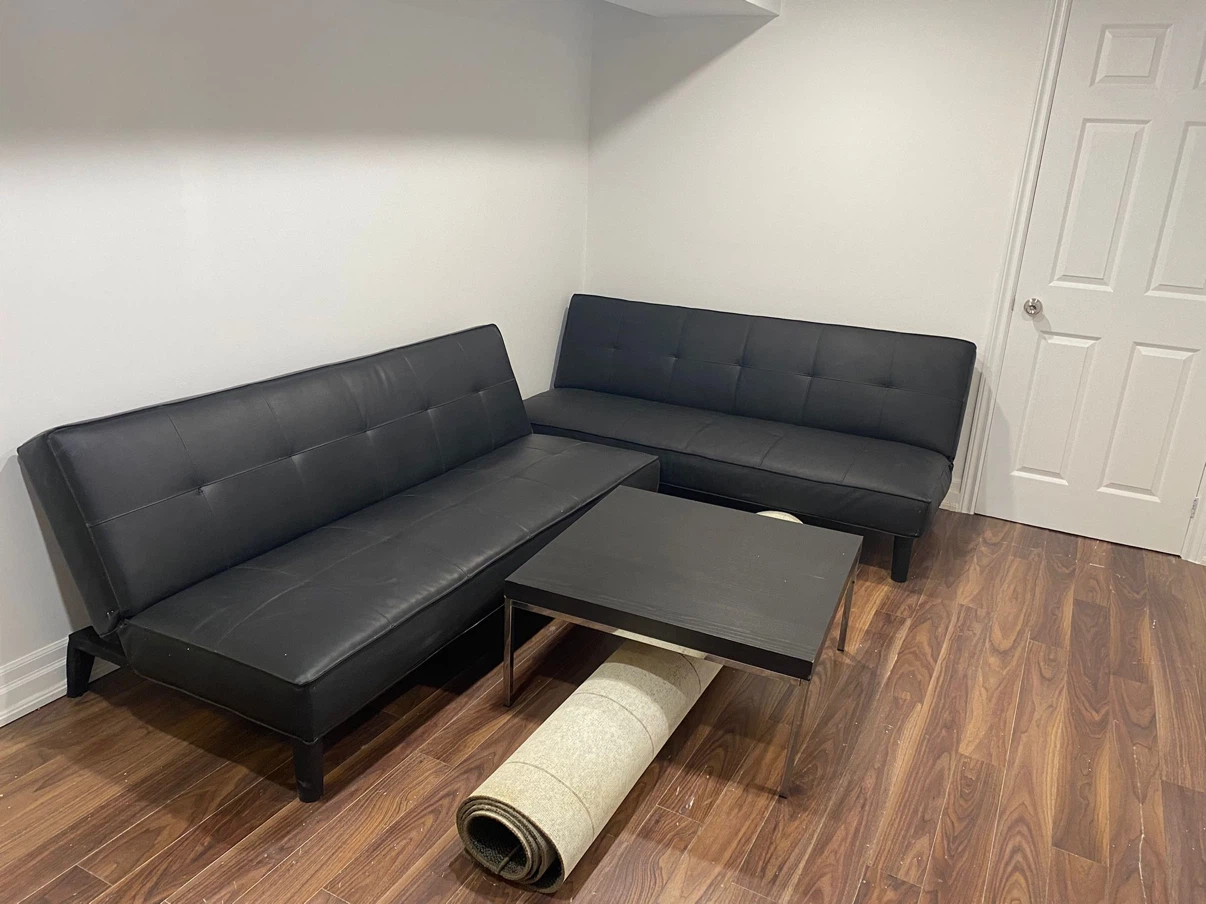Black Futon Sofa Bed - photo 2