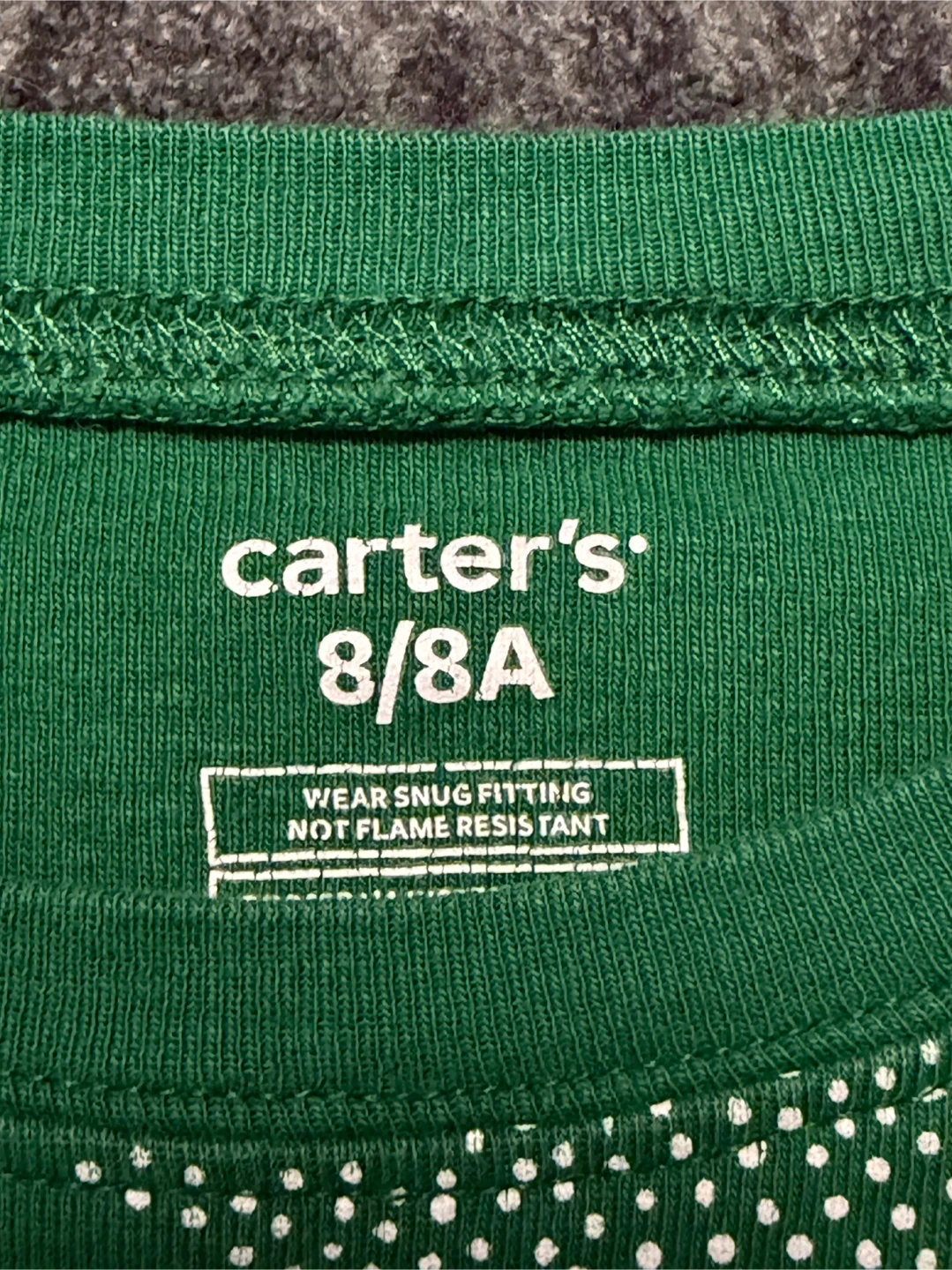 Carter's Green Christmas Tree Long-Sleeve Shirt - photo 2