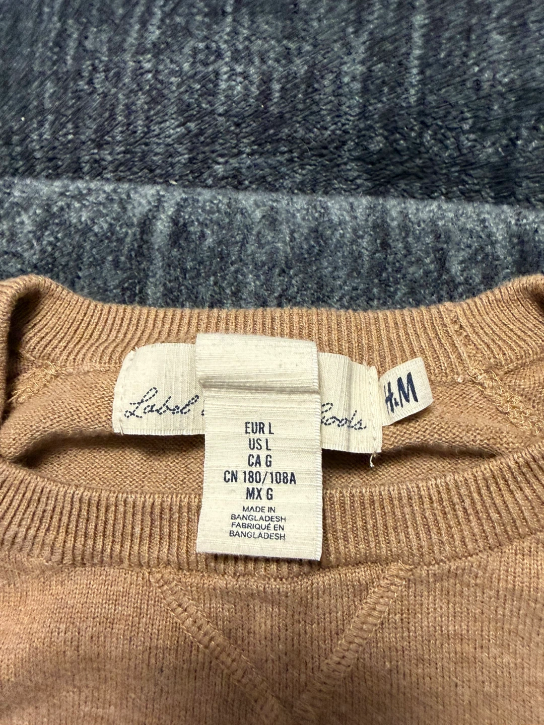 H&M L.O.G.G. Tan Crewneck Sweater - photo 2