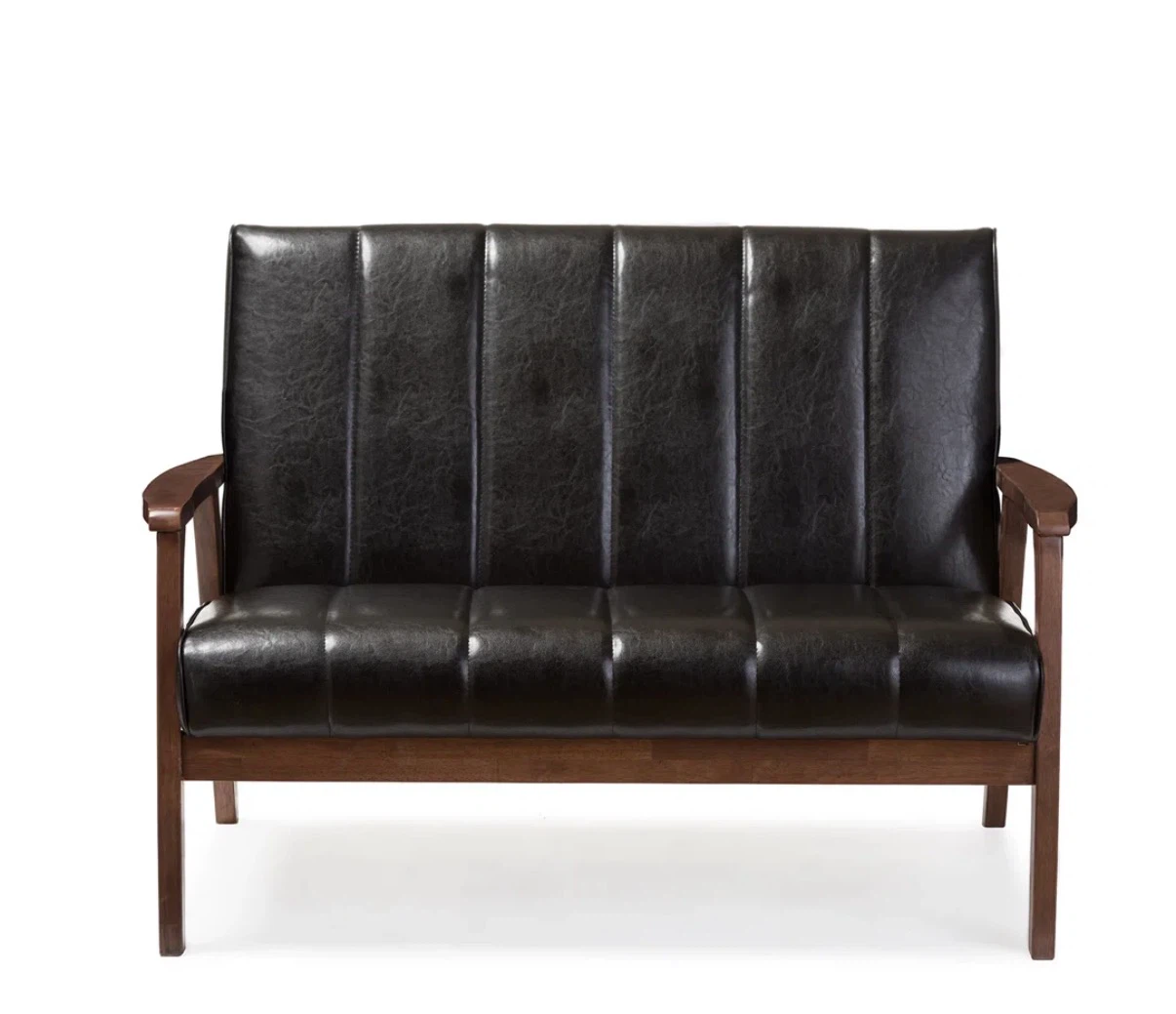 Wade Logan Charda Faux Leather Loveseat - photo 2
