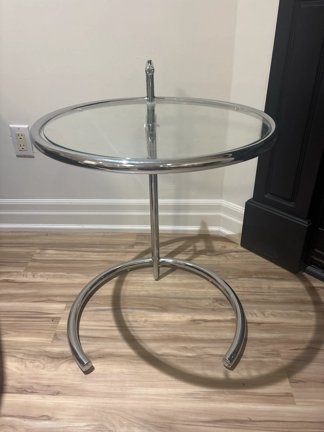 Chrome and Glass Side Table