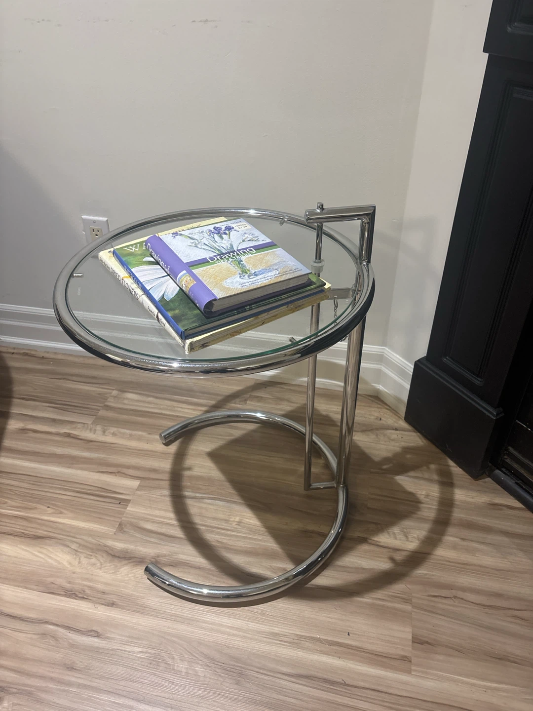 Chrome and Glass Side Table - photo 4