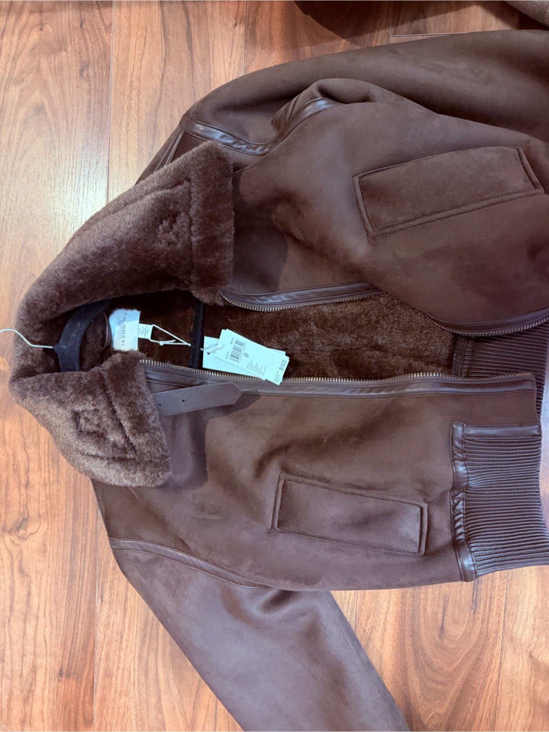Jason Wu Women's Brown Faux Suede Jacket