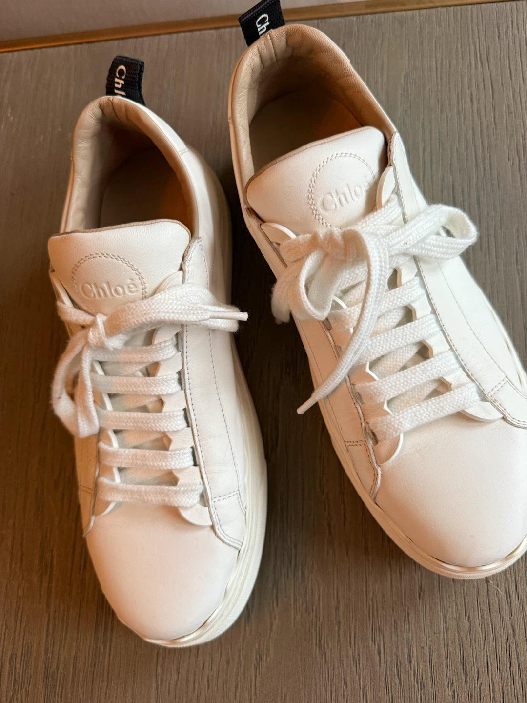 Chloé white leather sneakers - photo 2