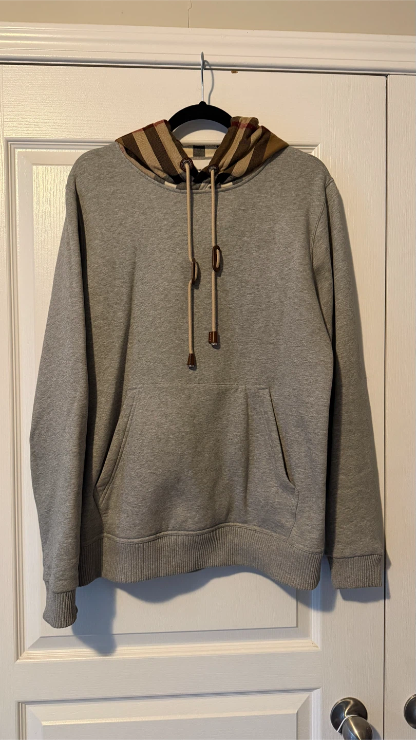 XS Oversized Burberry Check Hood Hoodie - photo 5