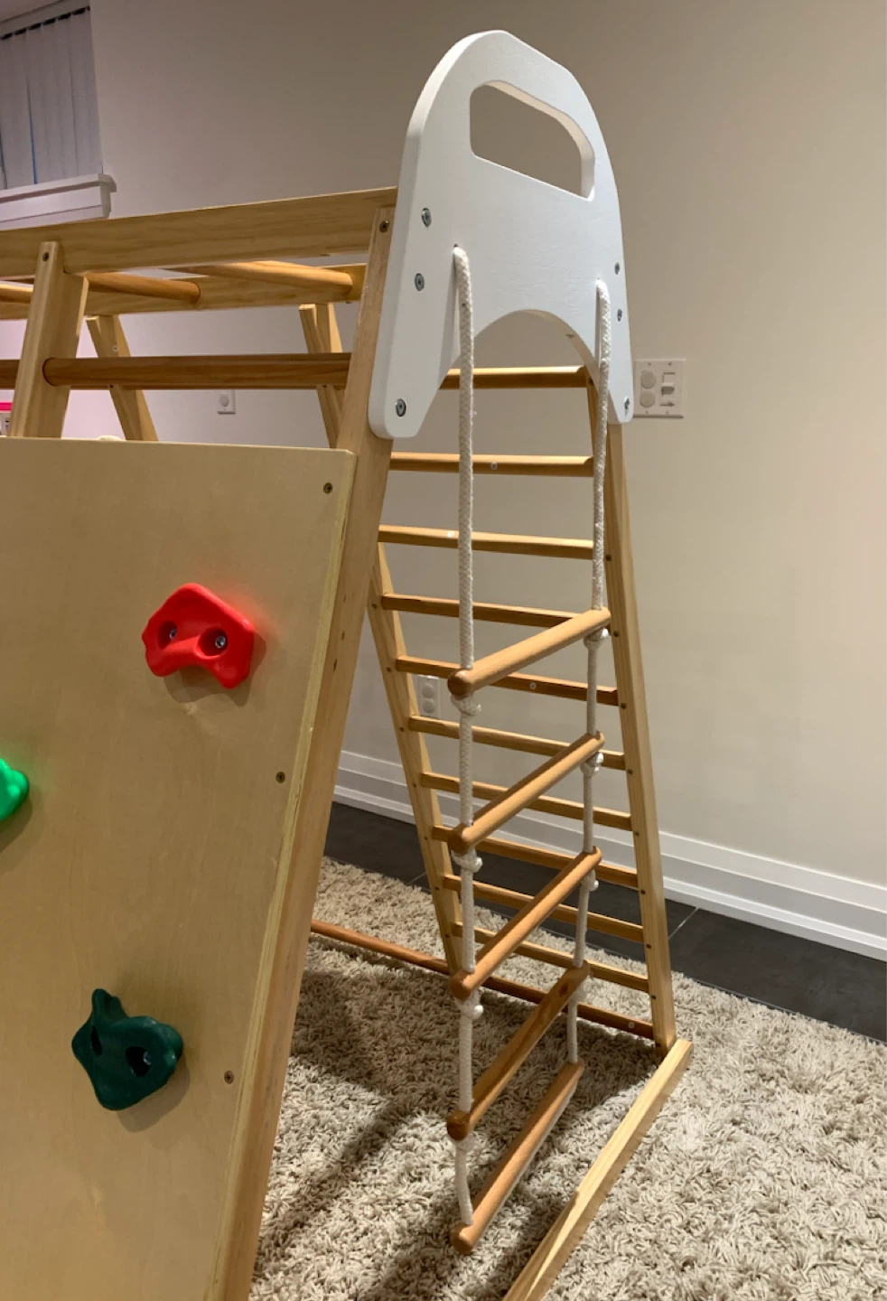 Wooden Kids Climbing Frame Playground - photo 2