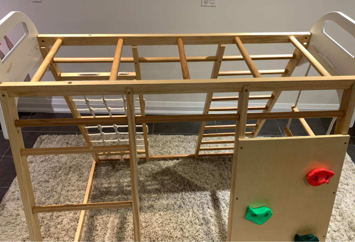 Wooden Kids Climbing Frame Playground - photo 3