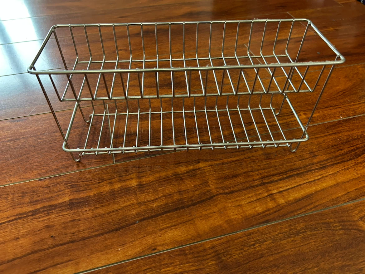 Two-Tier Metal Wire Storage Rack