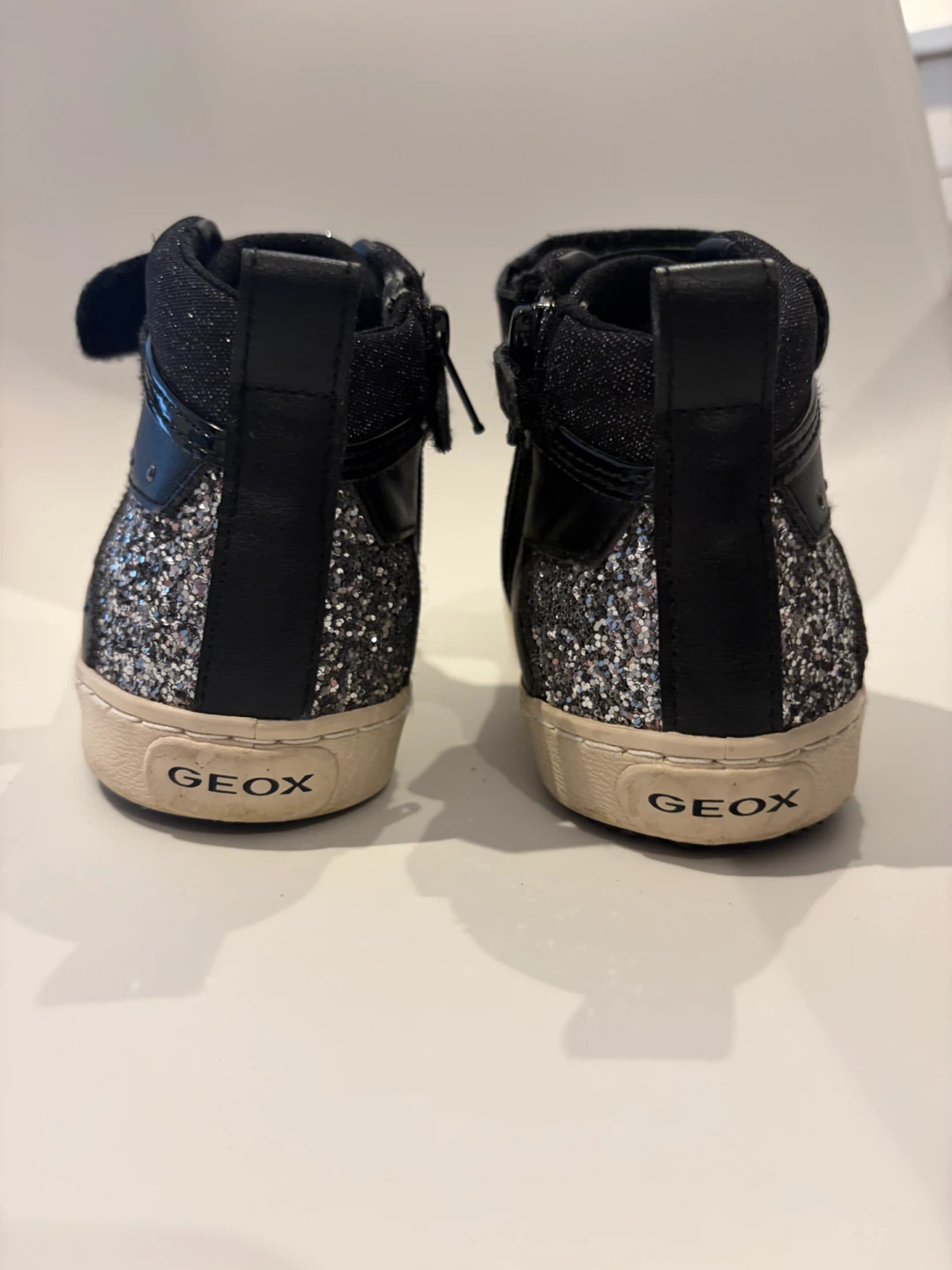 Geox Black Glitter High-Top Sneakers - photo 3