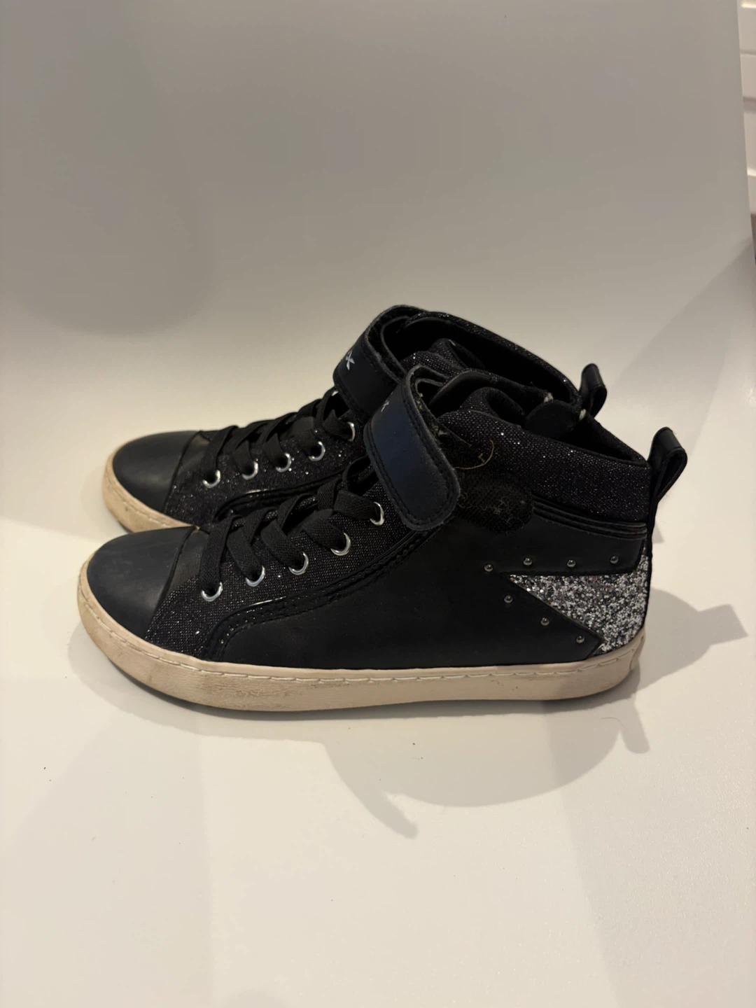 Geox Black Glitter High-Top Sneakers - photo 4