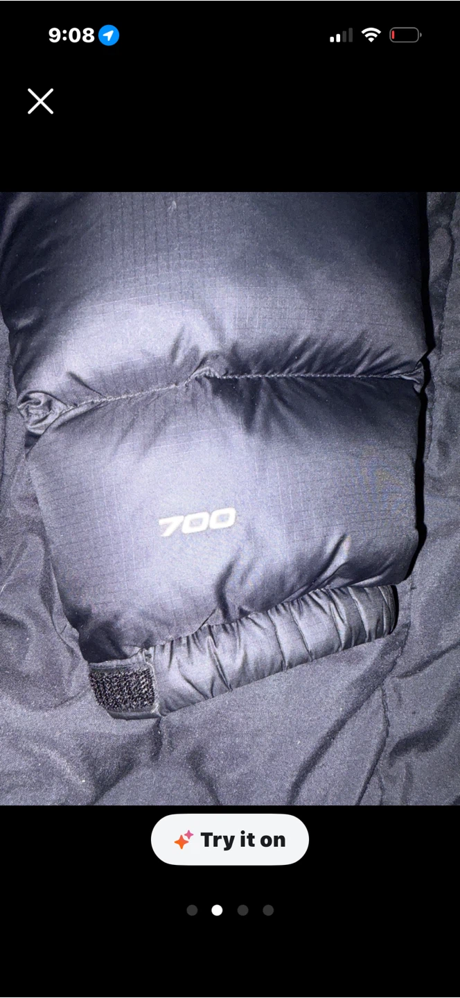 The North Face 700 Down Jacket Black - photo 2