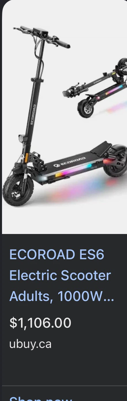 Ecoroad es6 e scooter