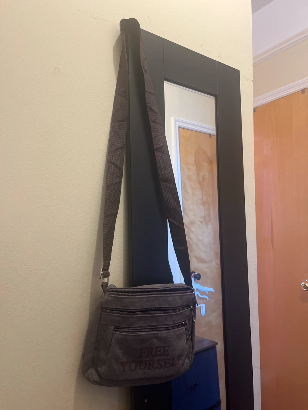 Gray Canvas Crossbody Bag - photo 2