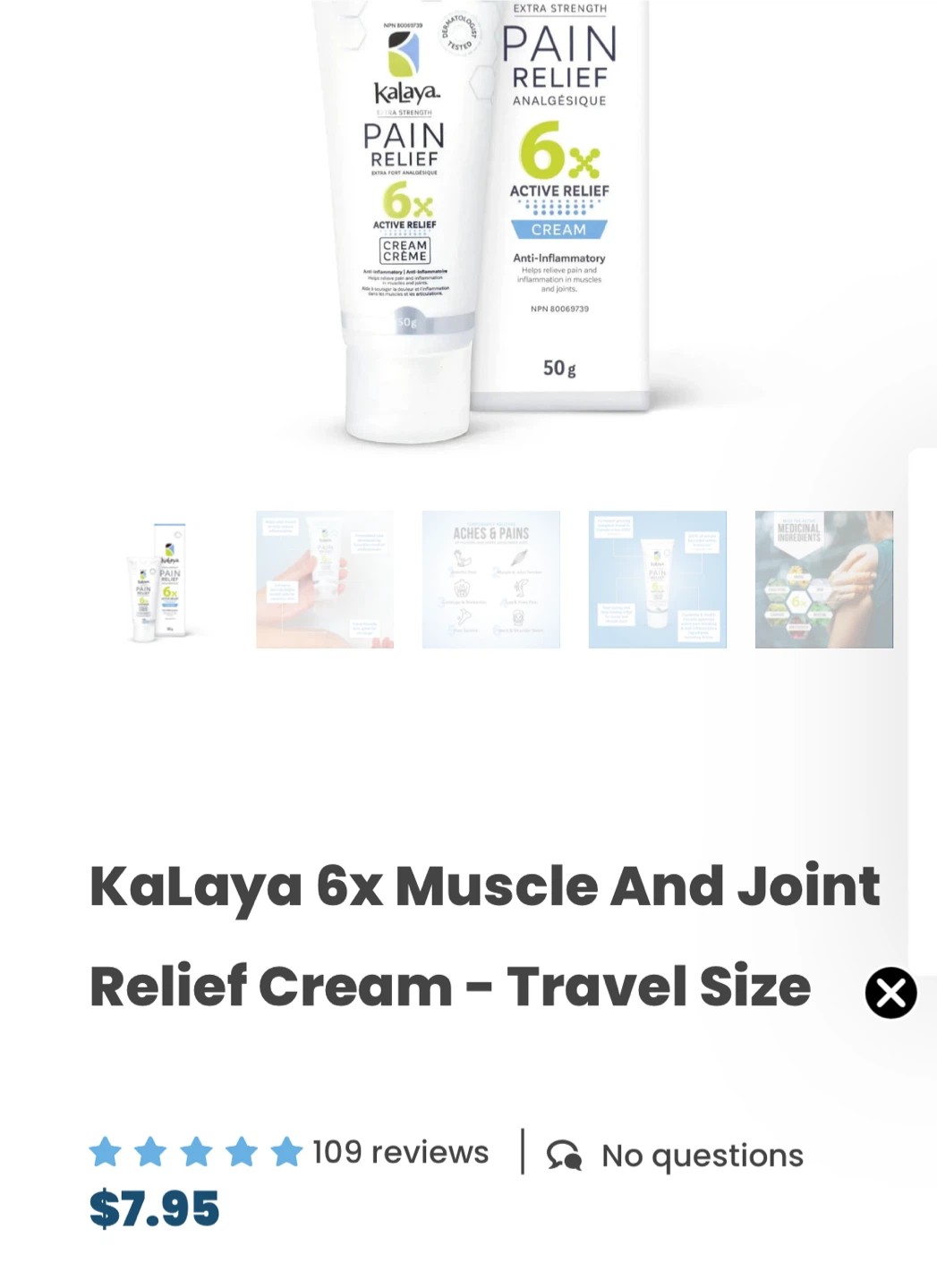 Kalaya Pain Relief Cream - photo 3