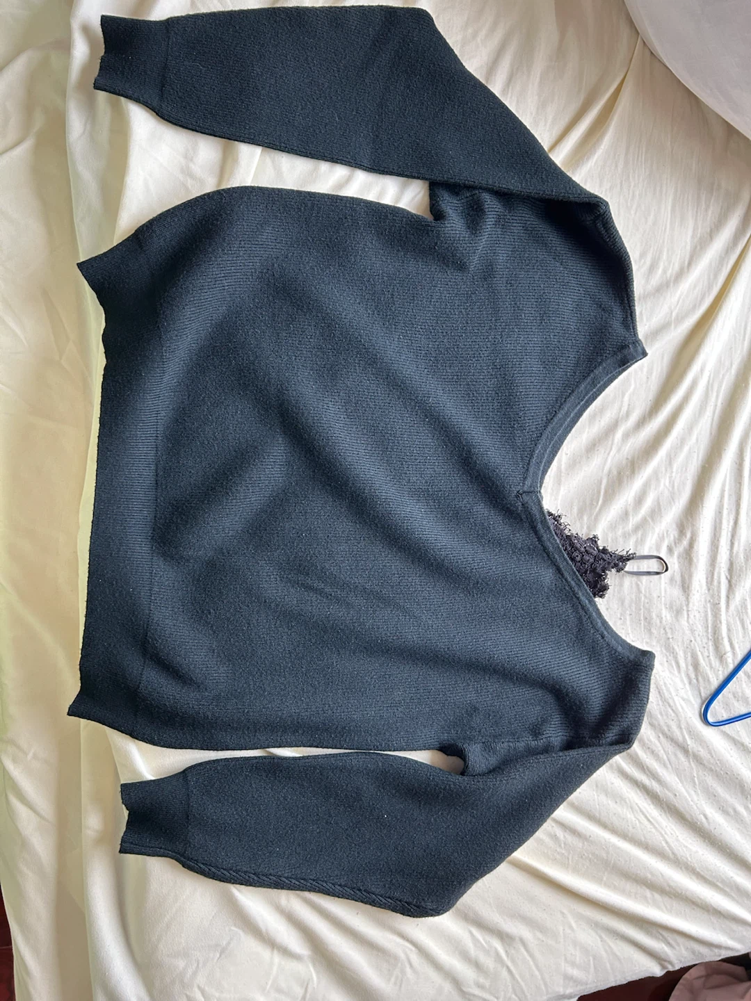 Black Knit Long Sleeve Sweater