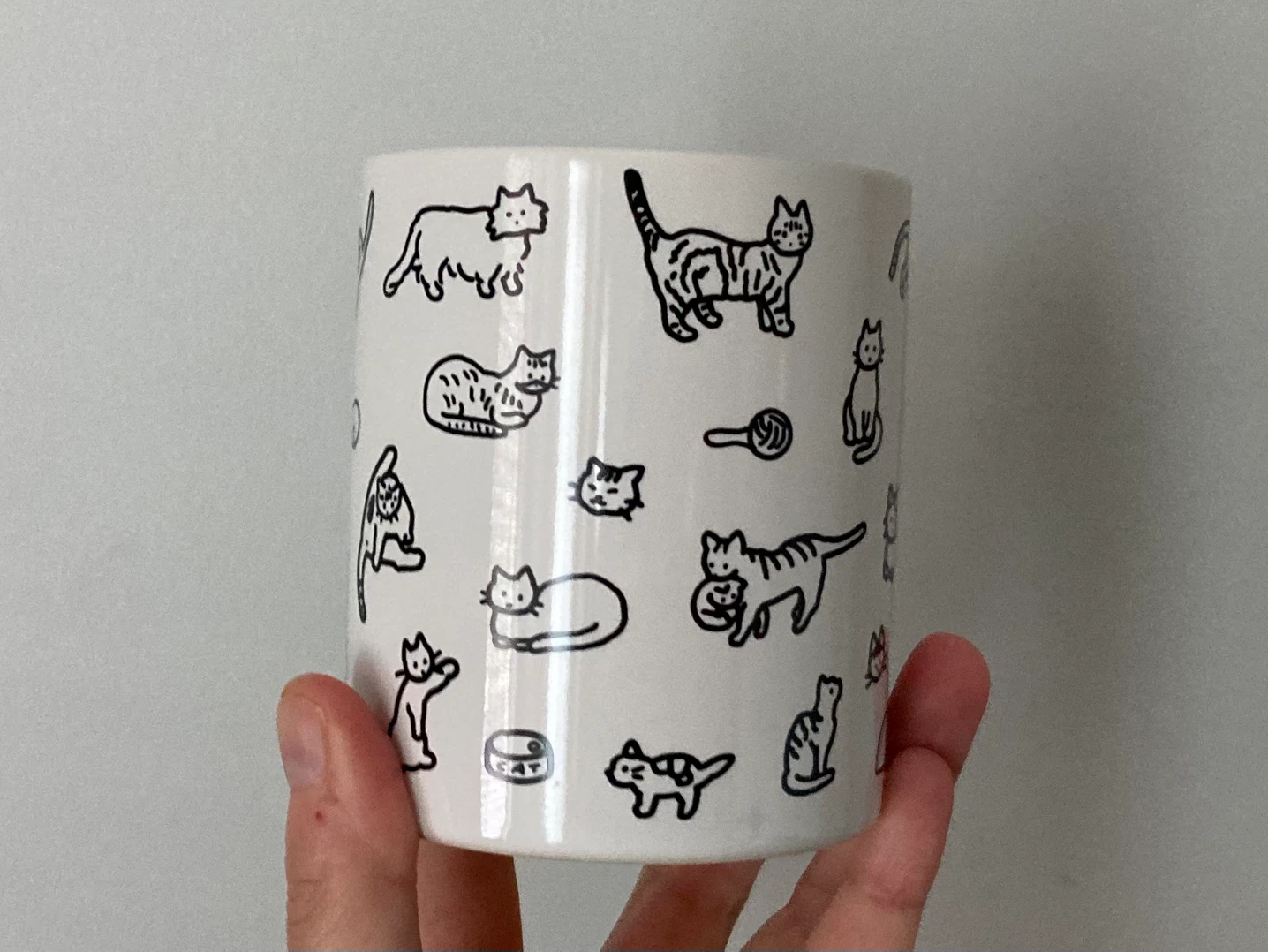 South Korean Graphic Cat Mug - photo 3