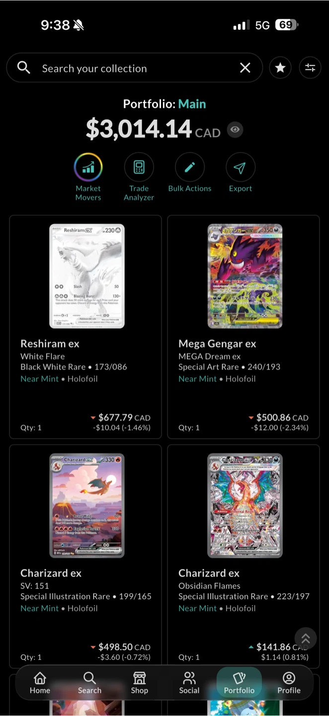 Selection of Near Mint Holofoil Pokemon Cards