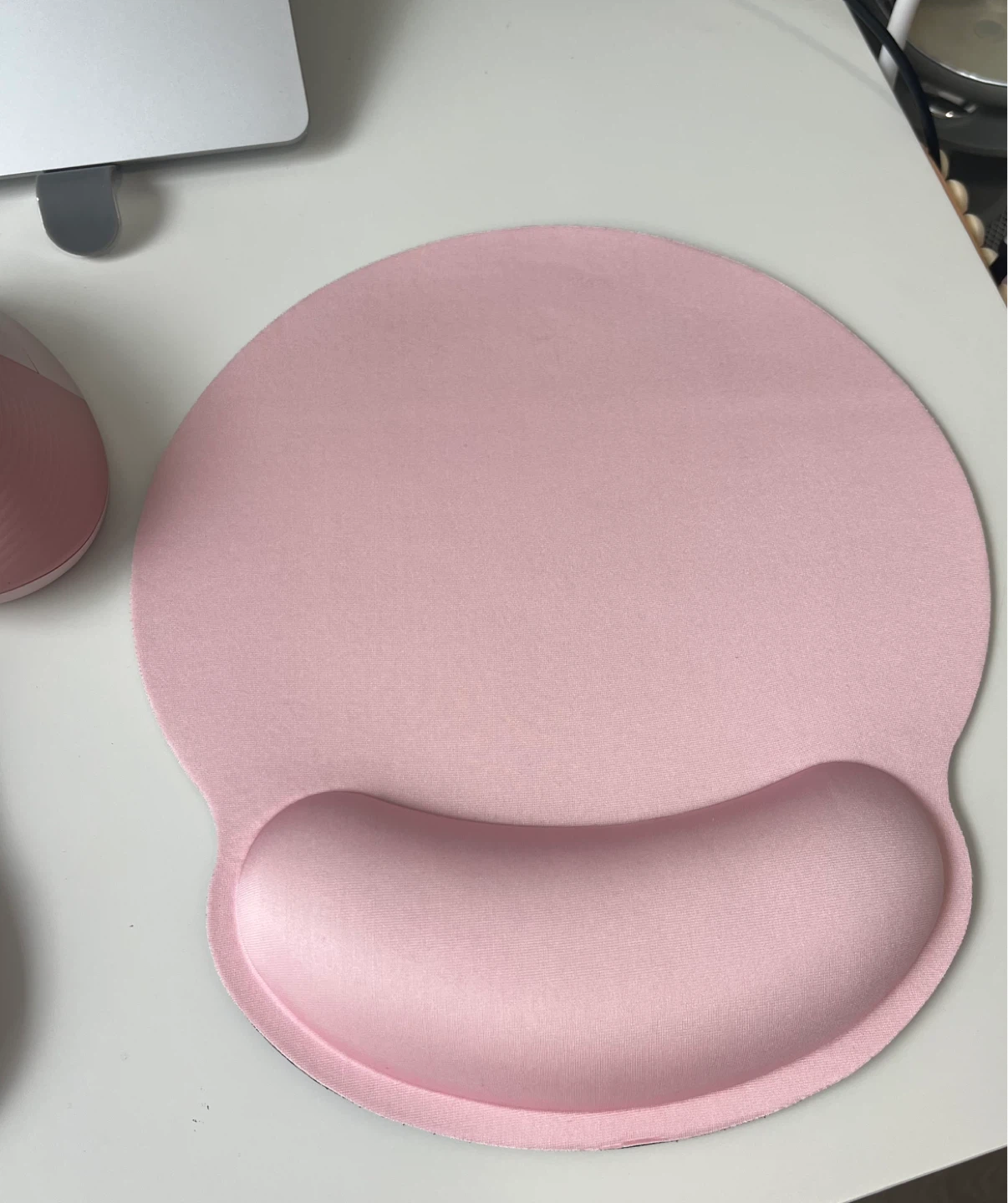 Ergonomic Pink Mouse Pad with Wrist Support