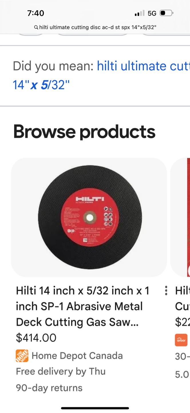 Hilti 14 inch Steel Cutting Disc - photo 4