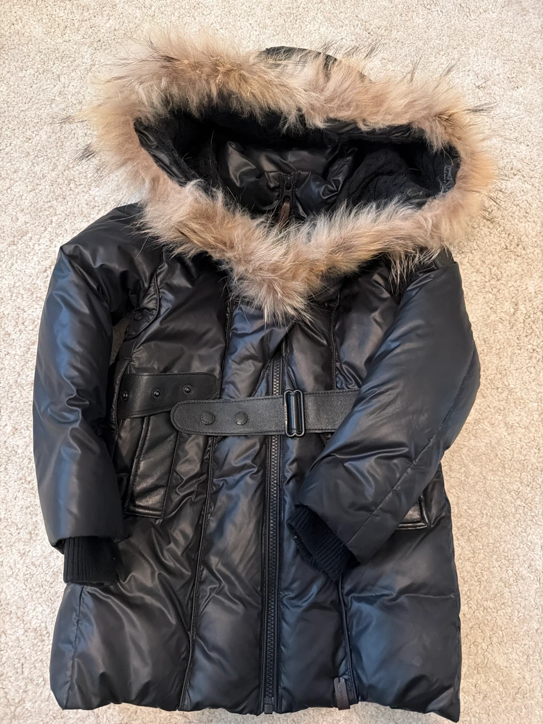 Kids Rudsak Black Down Parka with Fur Hood size 5/6 - photo 2