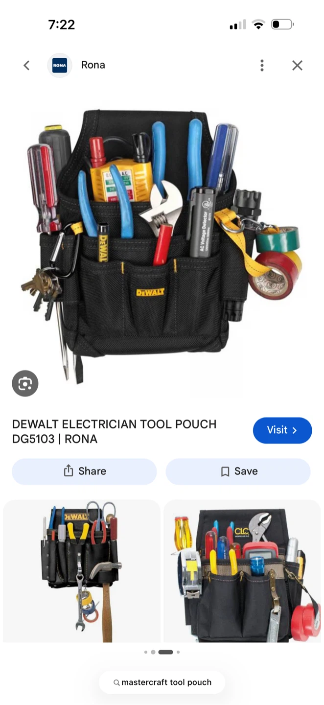 Mastercraft tool pouch
