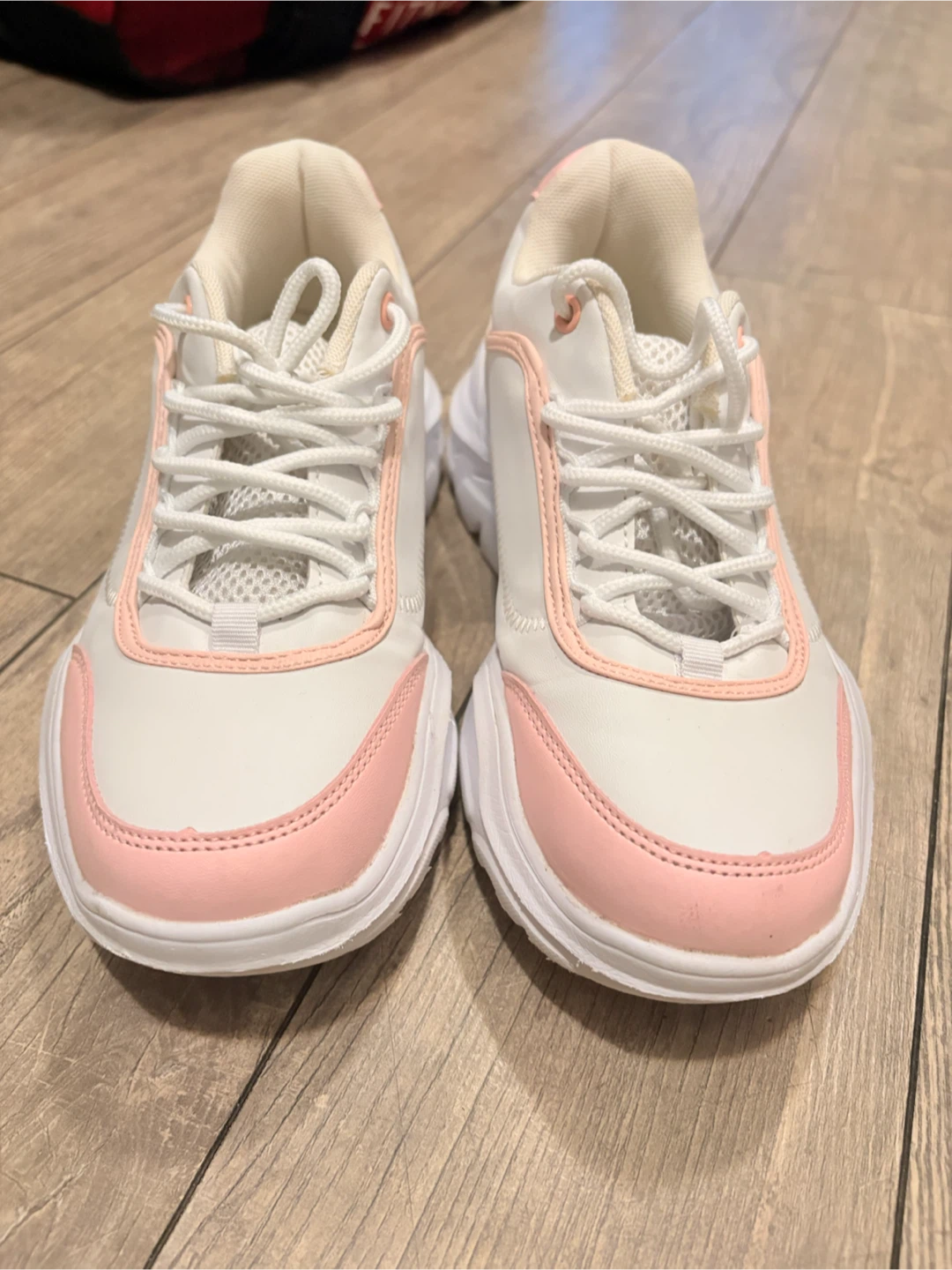 White and pink women's sneakers - photo 5