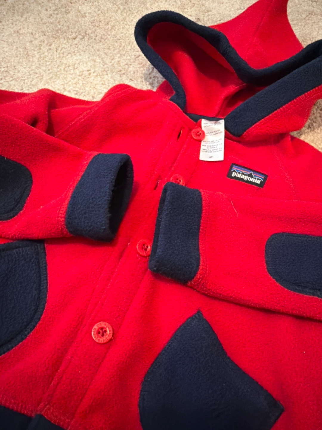 Patagonia Kids Fleece Hoodie Size 5T - photo 3
