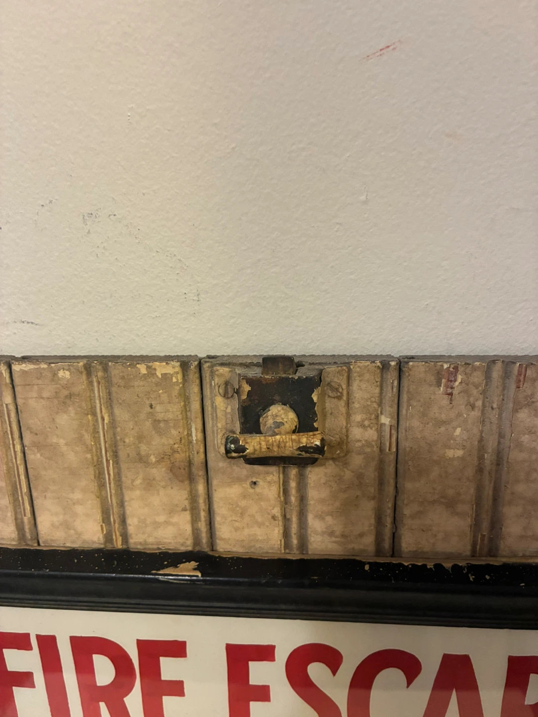 Vintage Fire Escape Sign - photo 3