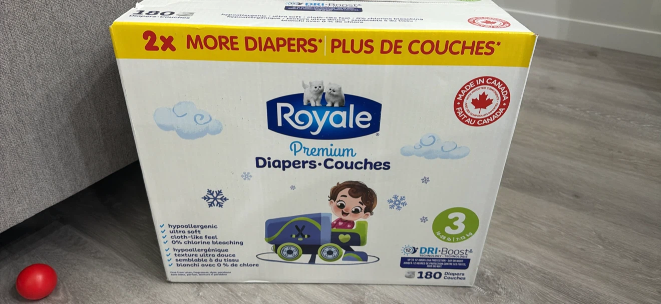 Sealed box - Royale Premium Diapers Size 3