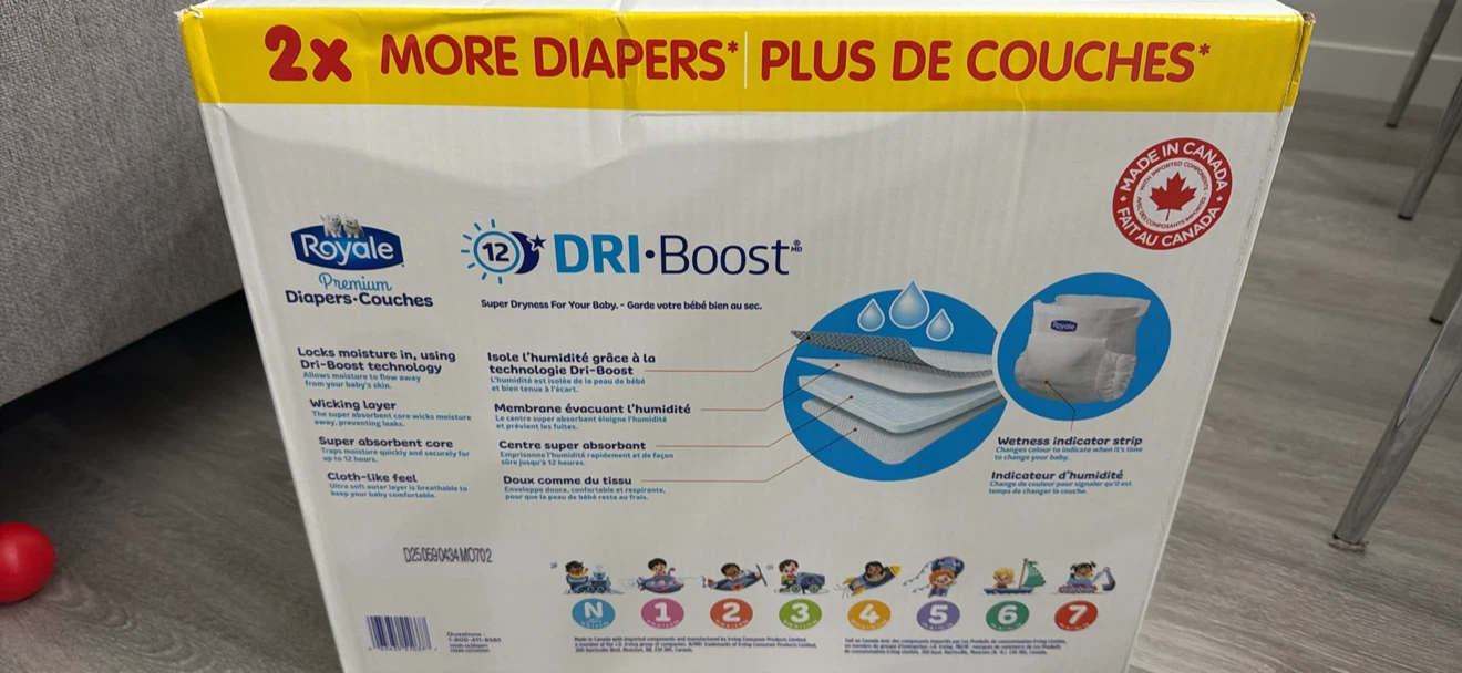 Sealed box - Royale Premium Diapers Size 3 - photo 2