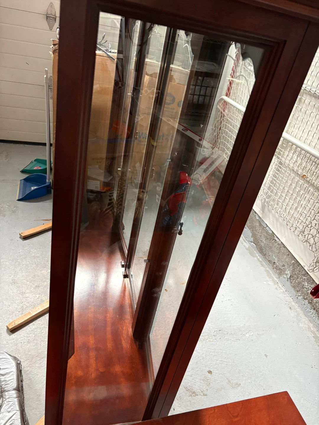 Traditional Wood and Glass Display Cabinet - photo 3