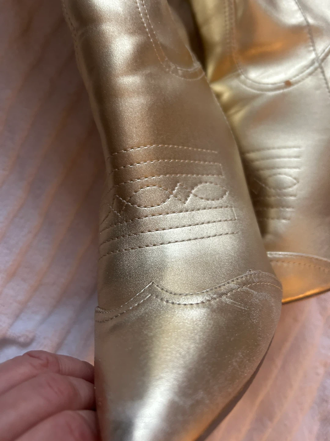 ✨ Gold Metallic Statement Boots – Show, Dance & Performance - photo 2