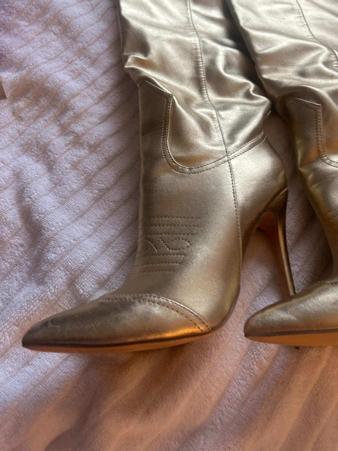 ✨ Gold Metallic Statement Boots – Show, Dance & Performance - photo 3