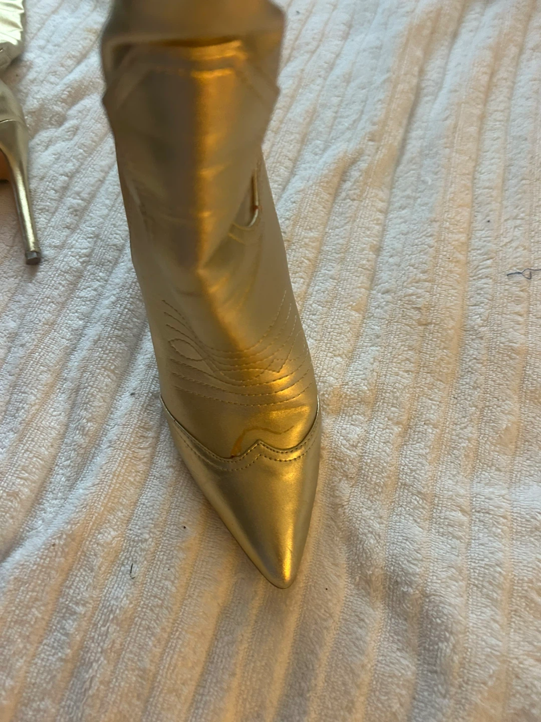 ✨ Gold Metallic Statement Boots – Show, Dance & Performance - photo 4