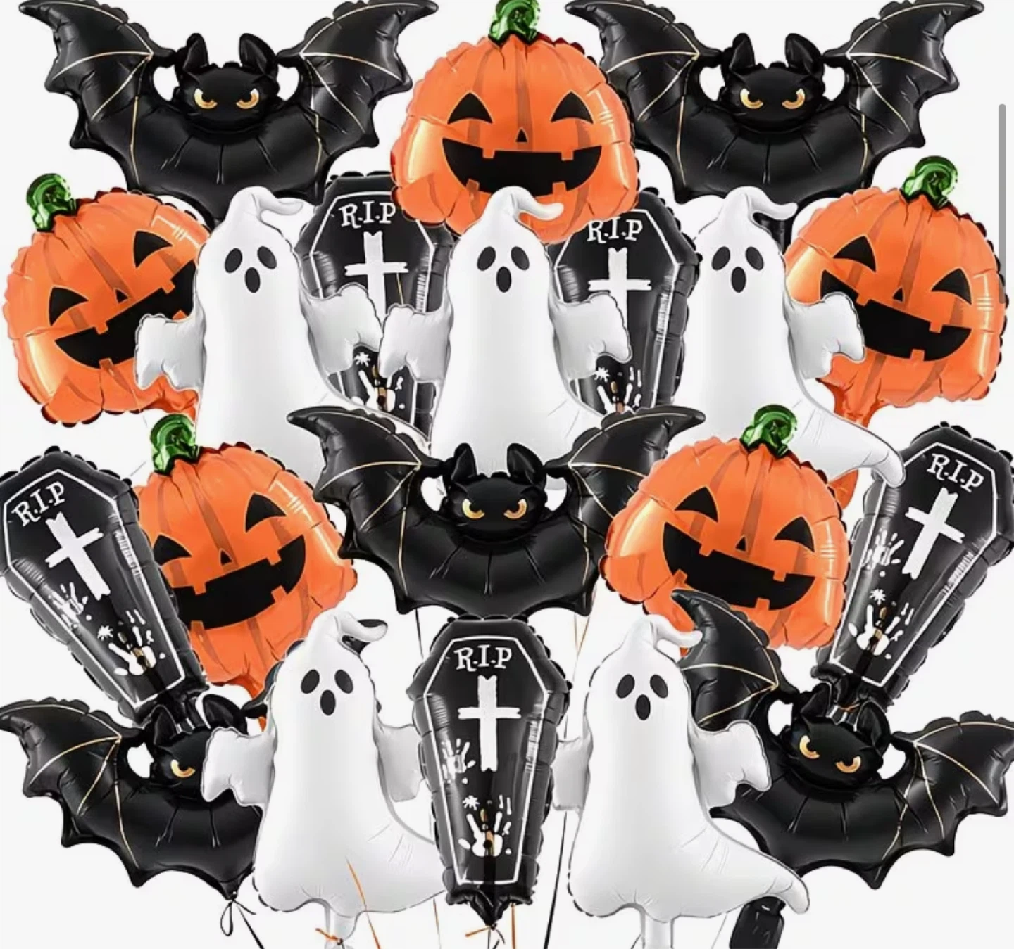 Halloween Party Balloon Set (8pcs foils + 8 latexes - 1 set)💜 - photo 5