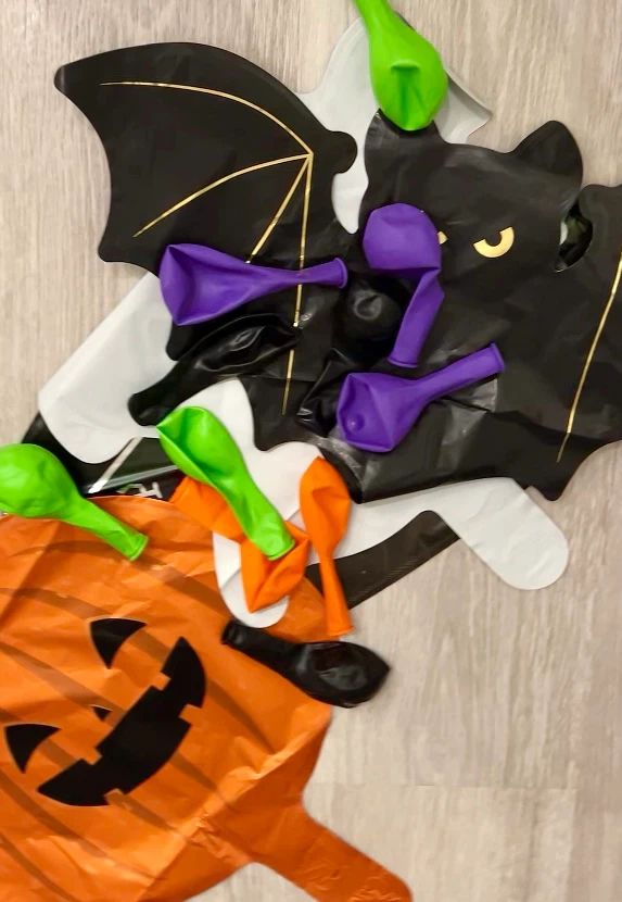 Halloween Party Balloon Set (8pcs foils + 8 latexes - 1 set)💜 - photo 3