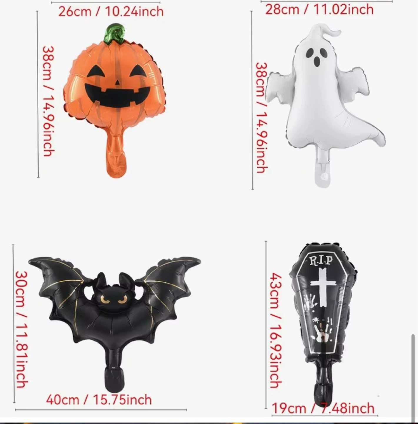 Halloween Party Balloon Set (8pcs foils + 8 latexes - 1 set)💜 - photo 4