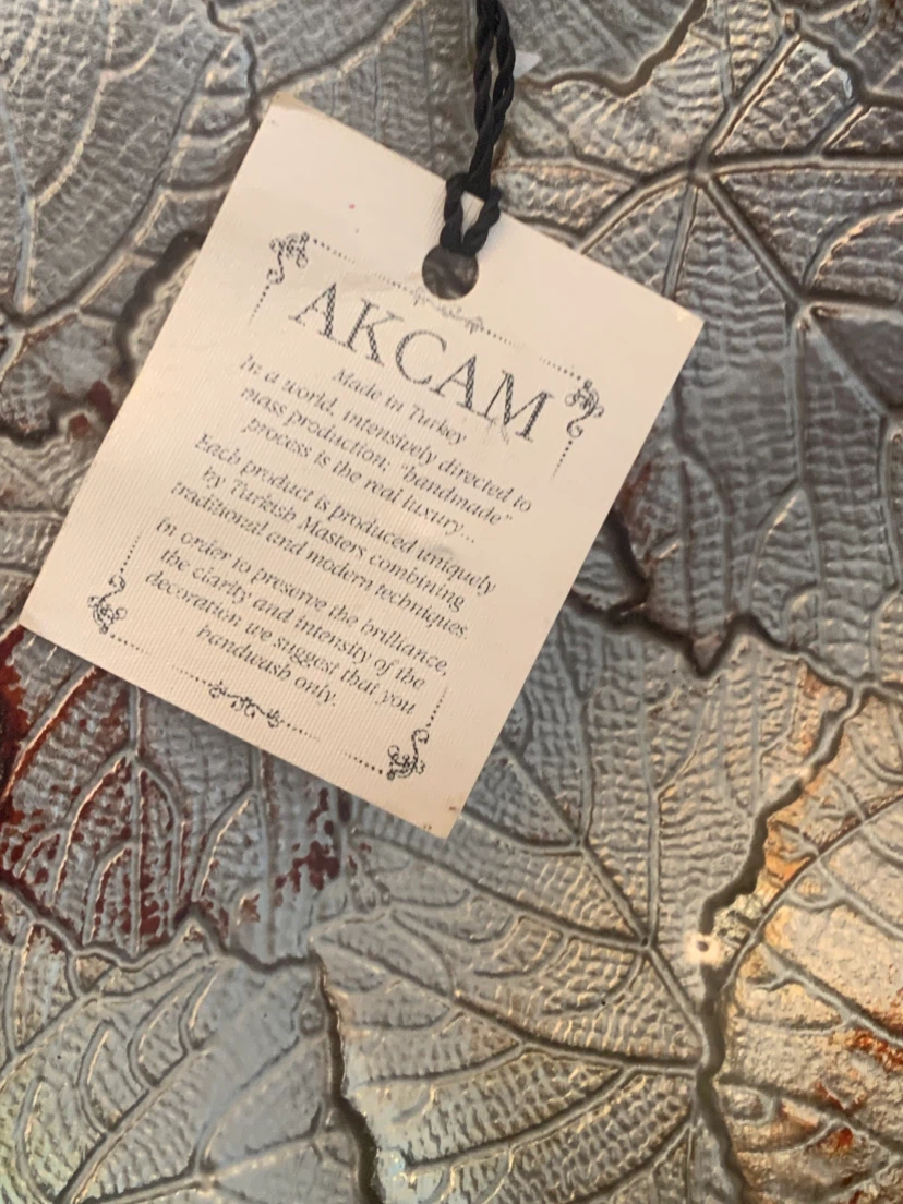Akcam Turkish Decorative Leaf Glass Bowl - photo 2