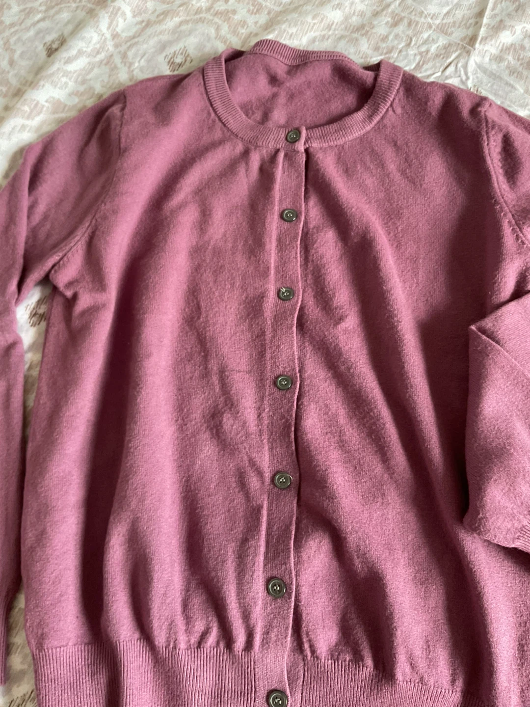 Dusty Rose Button-Up Cardigan - photo 2
