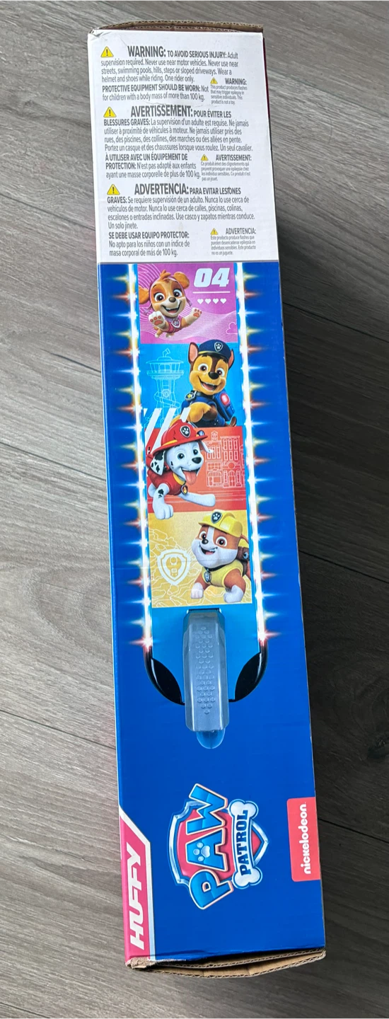 Huffy Paw Patrol LED Inline Scooter